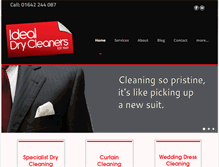 Tablet Screenshot of idealdrycleaners.co.uk